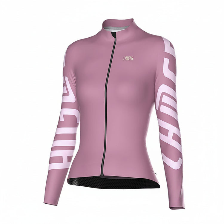Women's Thermal Fleece Cycling Jersey Long Sleeve Winter Top