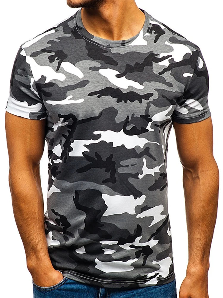 Fashionable Camo Running Tee