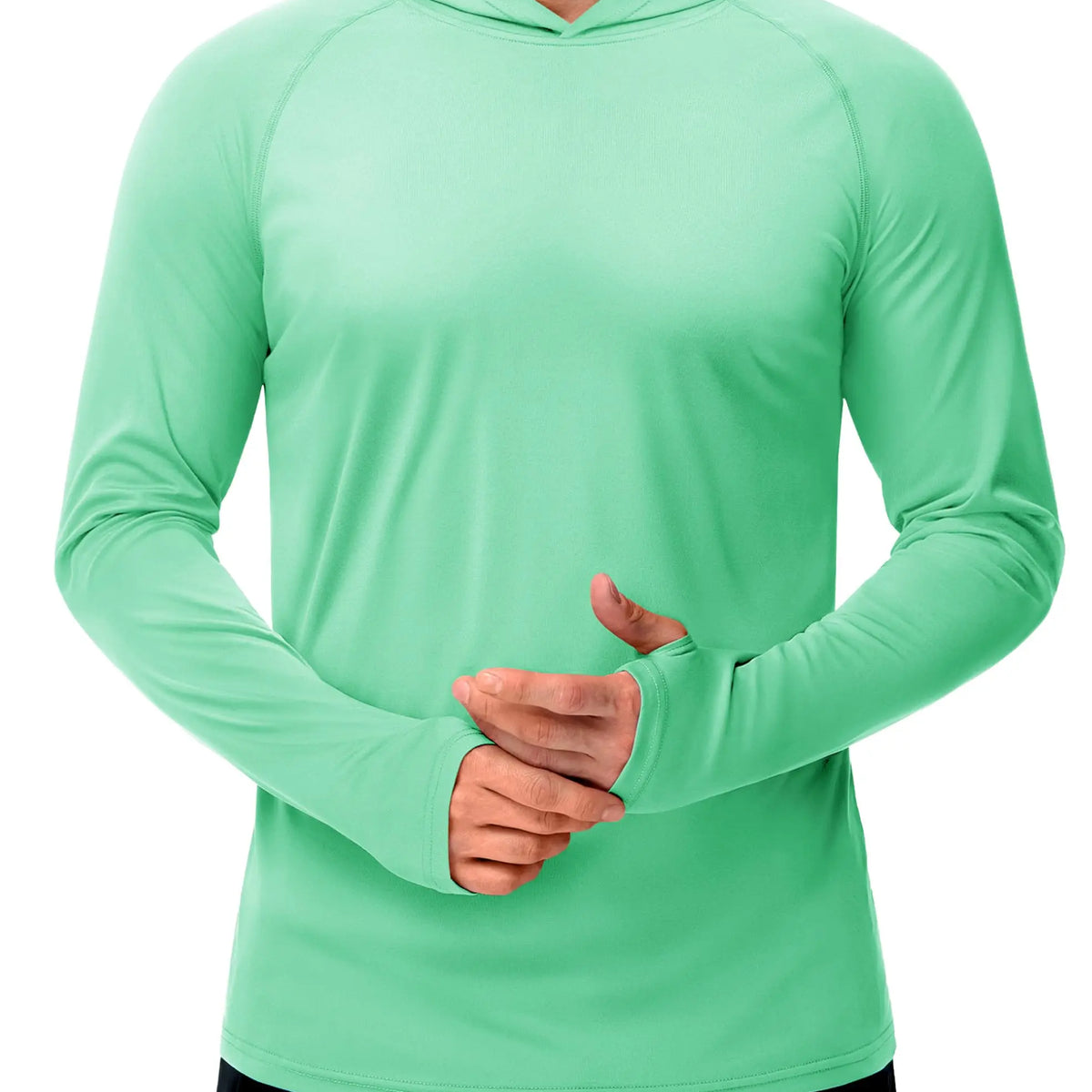 Men’s Long Sleeve Sun Protection Hoodie with UV-Proof