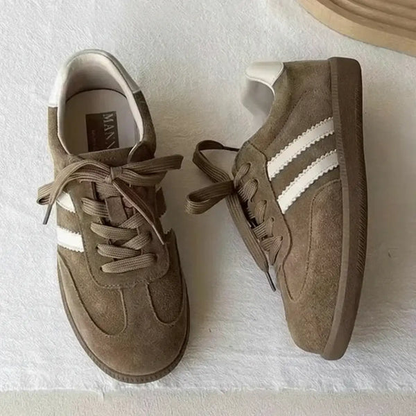 Retro Genuine Leather Flat Shoes for WomenWomen's shoes24 Hour Sport