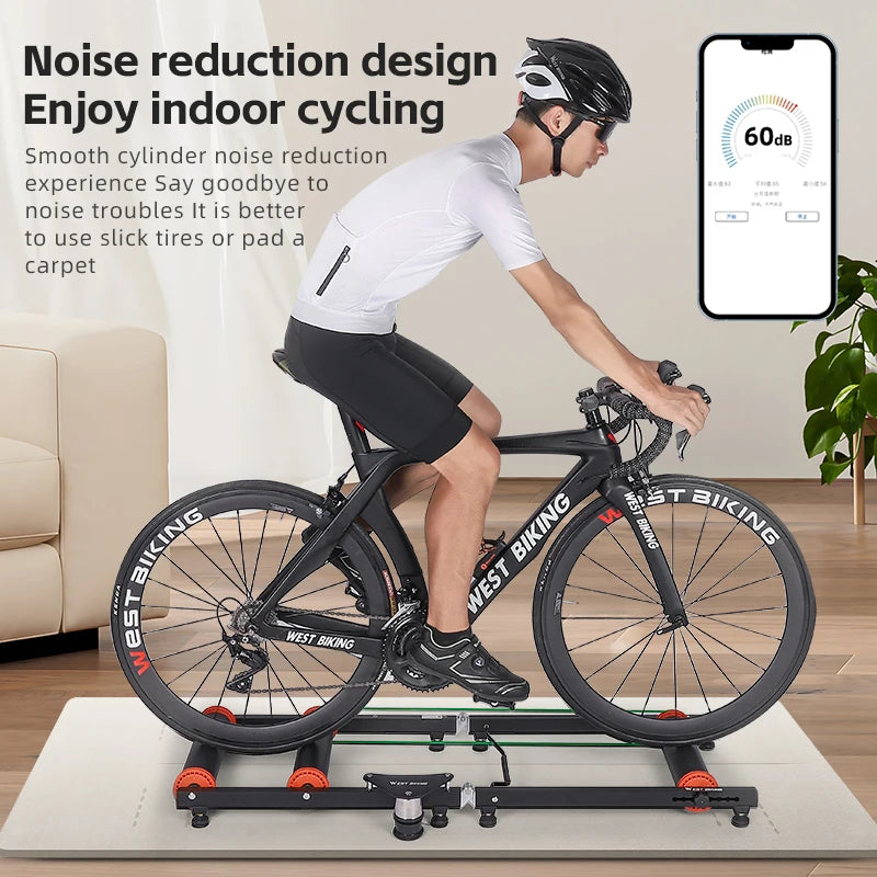 Train Like a Pro Indoors: Adjustable Bike Roller Trainer Platform