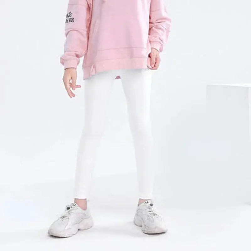  White Kids Leggings