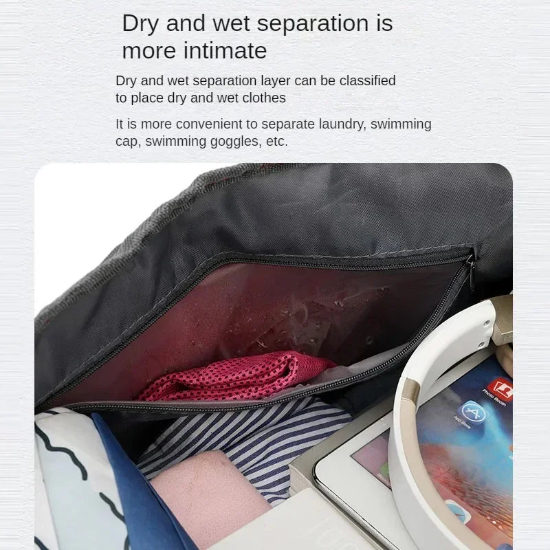 Wet/Dry Duffle for Fitness and Travel