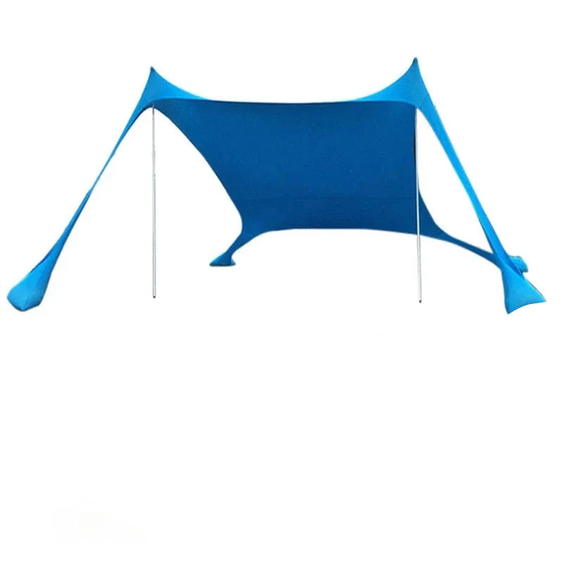 Windproof, UPF50+ Beach Canopy with Tents
