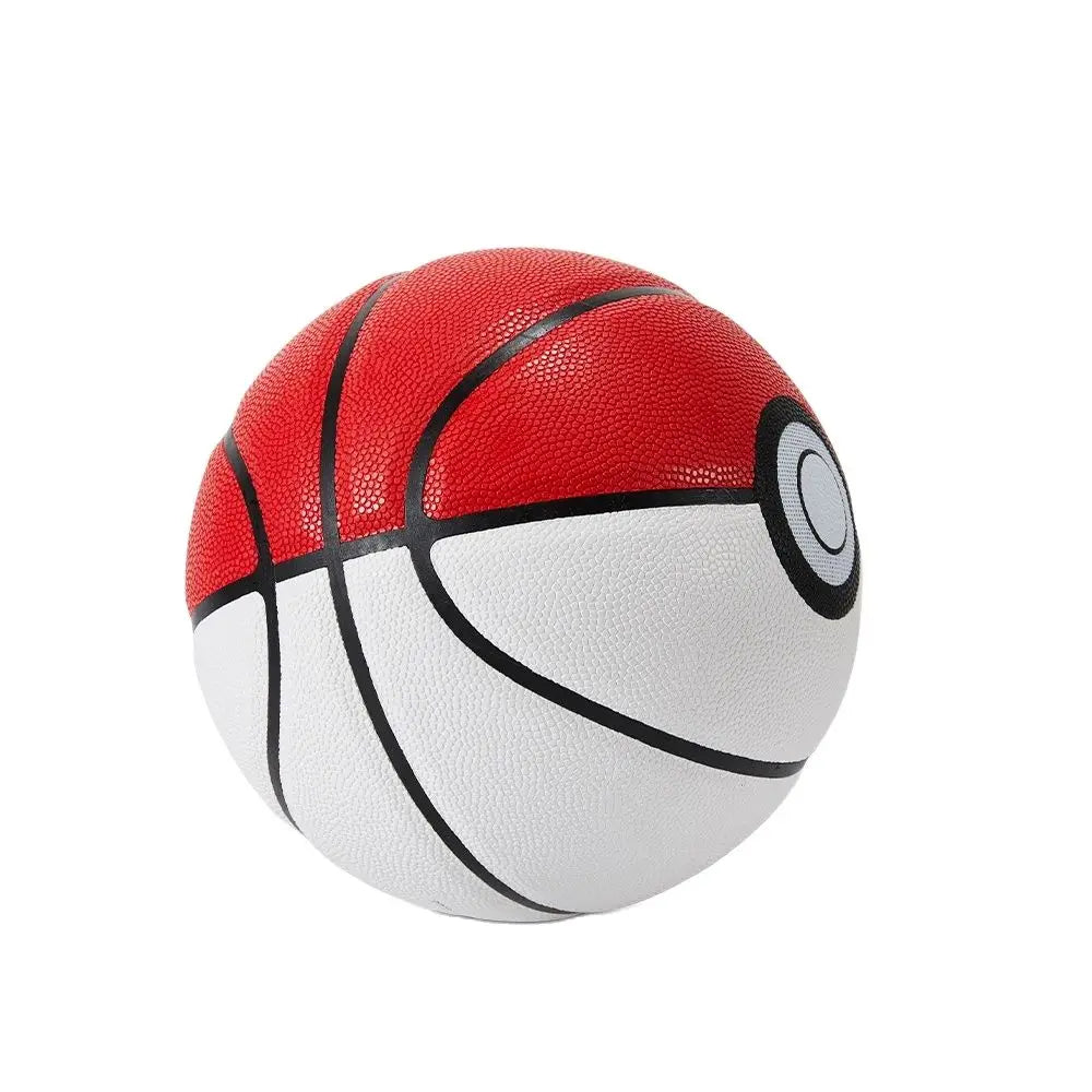 Premium PU Basketball, White/Red, Official Size