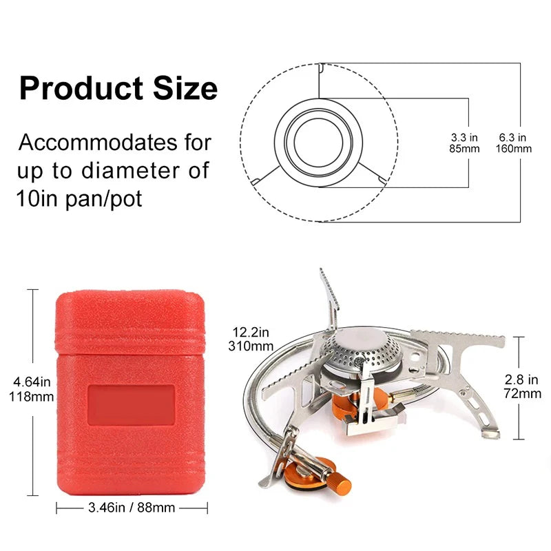 High-Power Camping Stove for Hiking & Picnics