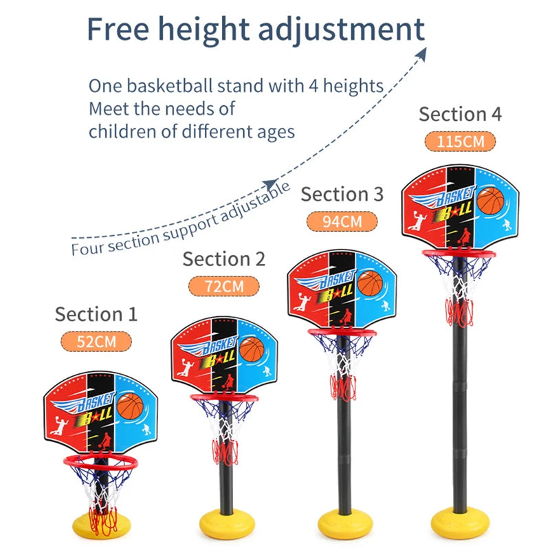 Toddler Basketball Stand with Backboard and Rim