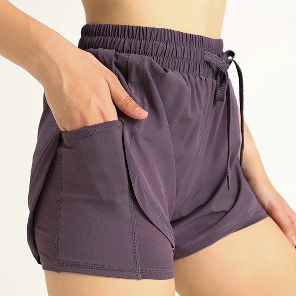 Lightweight High-Waisted Yoga Shorts for Women







