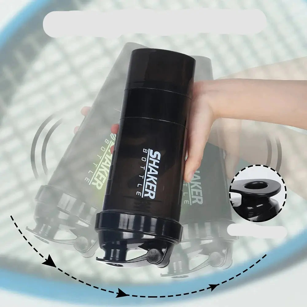 Portable Exercise Shaker with Mixing CompartmentsTumblers24 Hour Sport