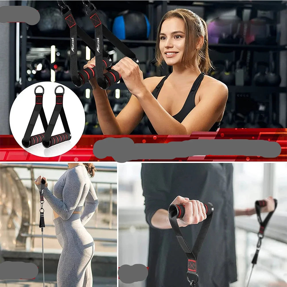 Heavy Duty D-Ring Gym Handles for Home Gyms