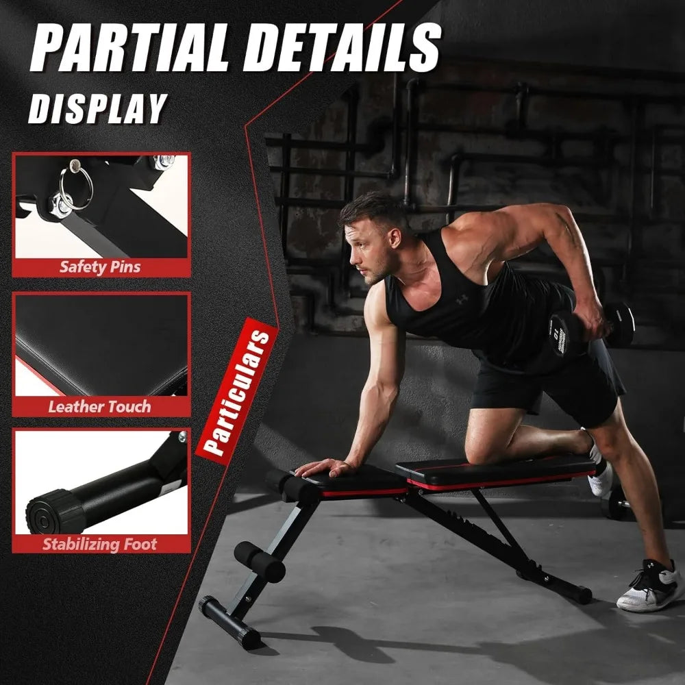 800 lb Capacity Adjustable Workout Bench