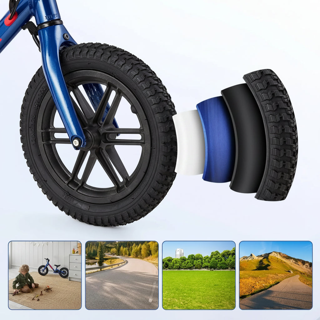 Kids Electric Balance Bike with Air Tires & Speed Modes