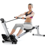 Compact Home Gym: Rowing Machine with Advanced Features
