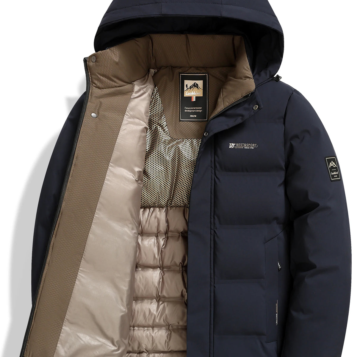 Men's Thick Warm Cotton Jacket: Business & Casual Style