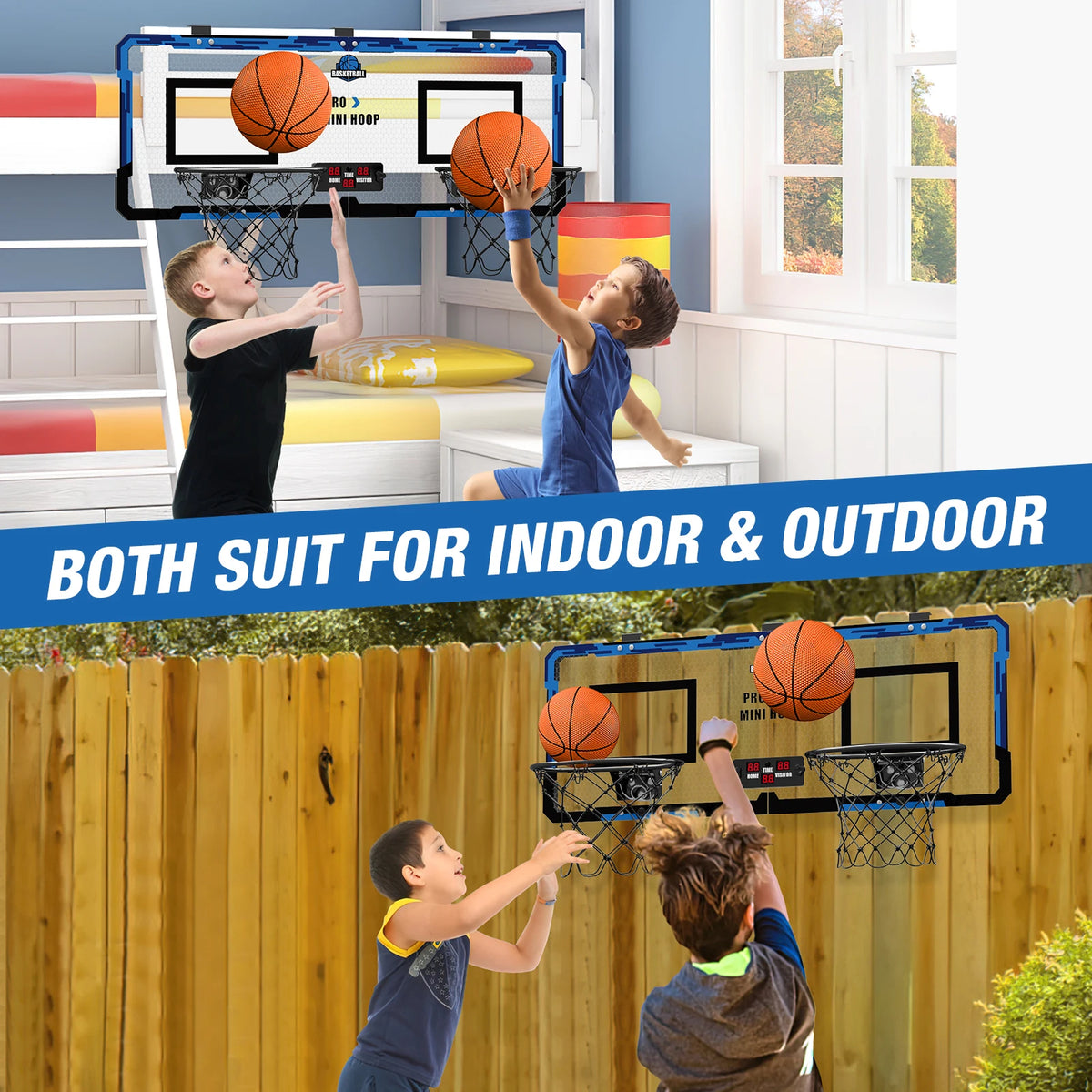 Interactive Basketball Hoop Set for Little Ones