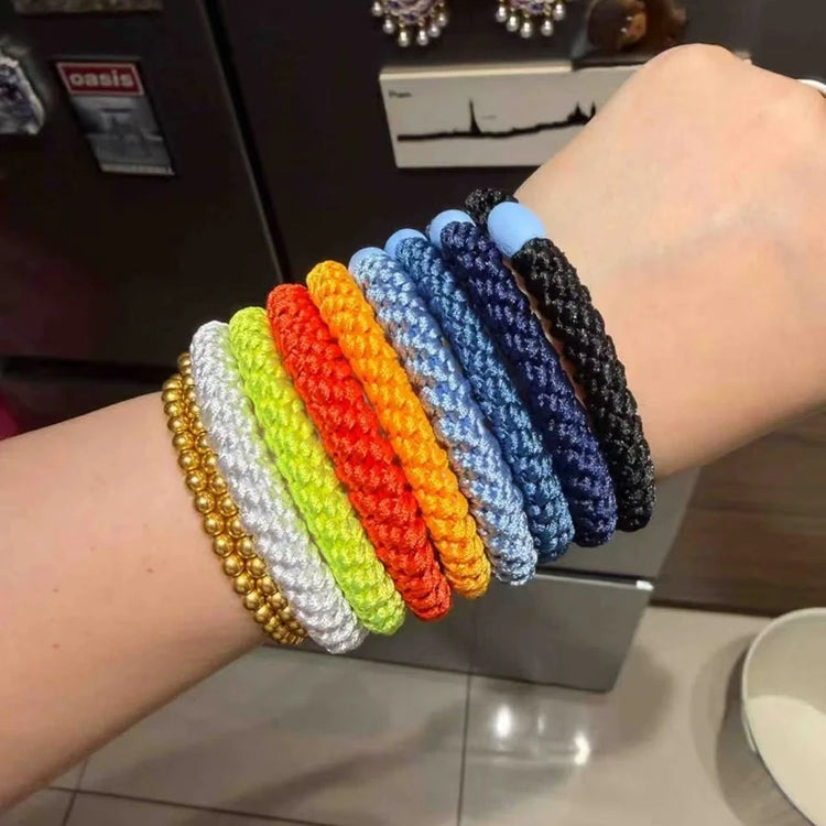 Colorful Braided Hair Ties – 8 or 16 Piece Set