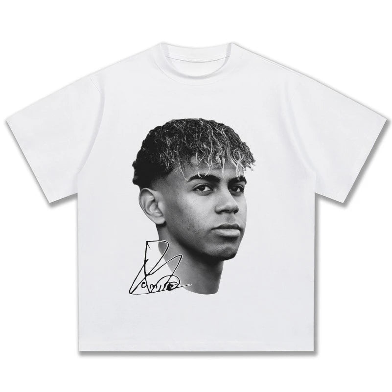 American Retro Hip-Hop Cotton Streetwear Fashion T-Shirt