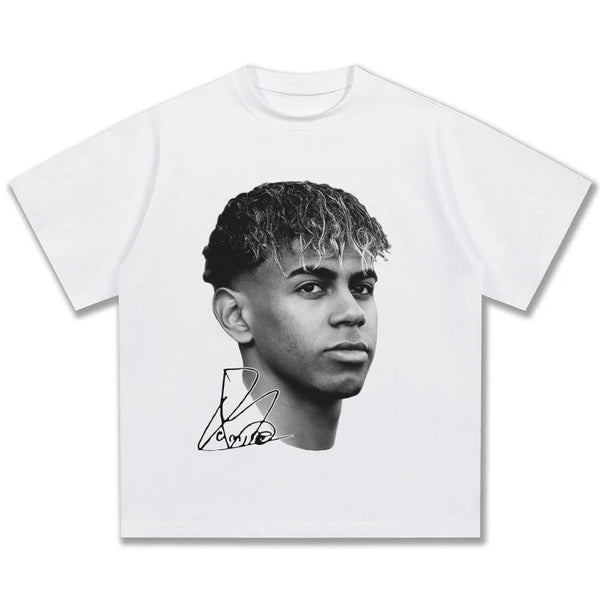 American Retro Hip-Hop Cotton Streetwear Fashion T-Shirt