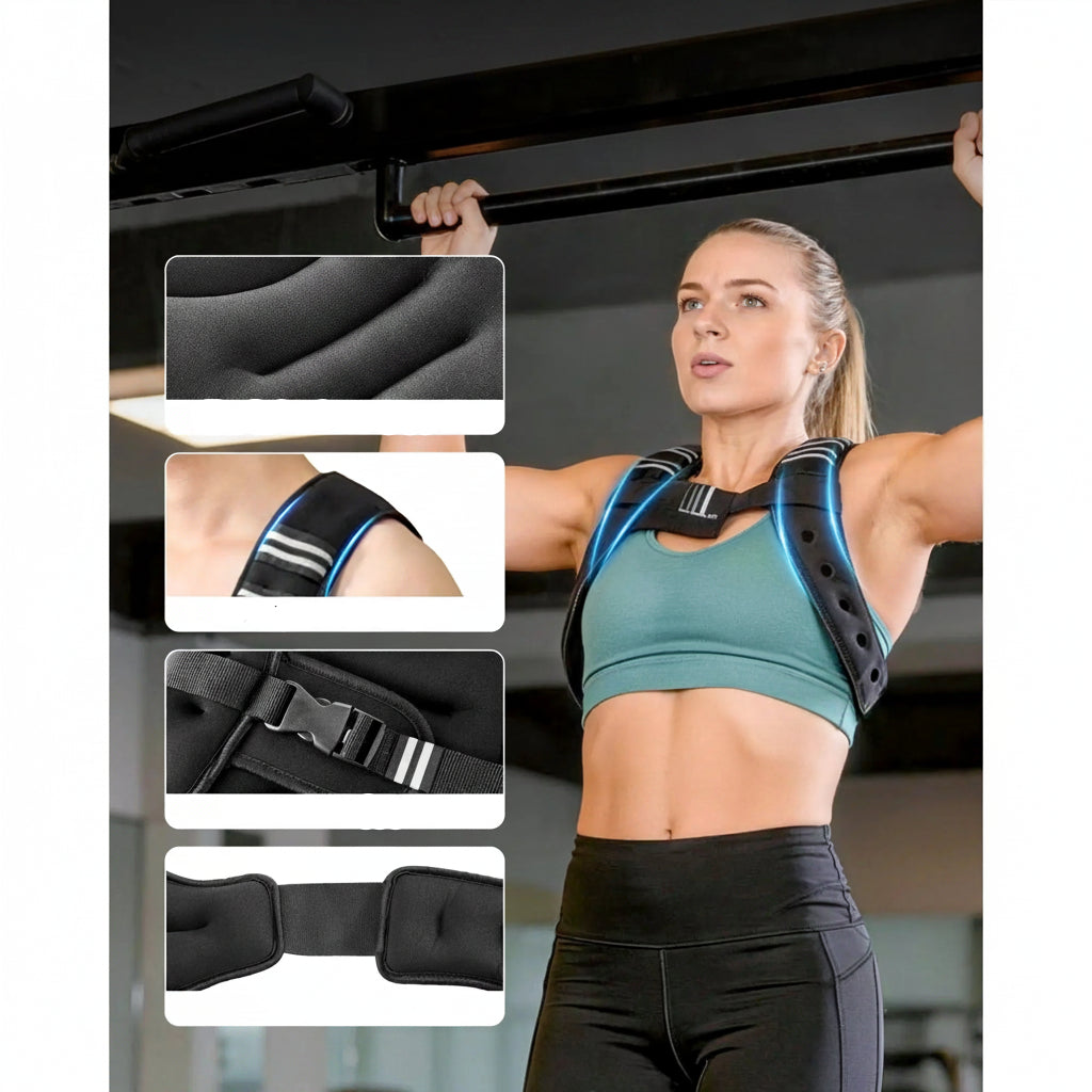 Reflective Body Weight Vest for Running & Strength Training