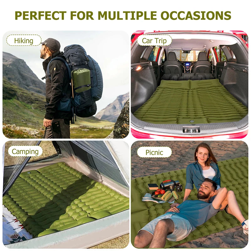 Double Self-Inflating Camping Pad