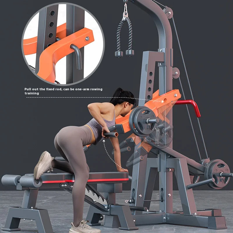 Multi-Functional Squat and Pull-Down Machine