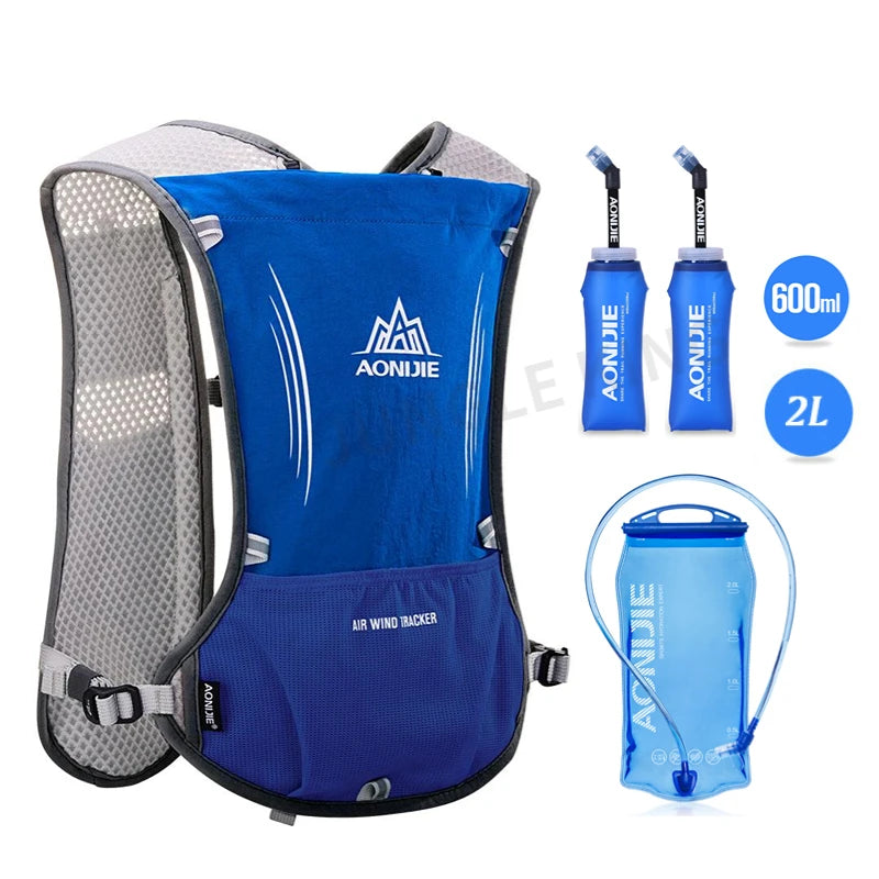 Running Vest: Hydration Pack, Water Bladder, Water Bottles