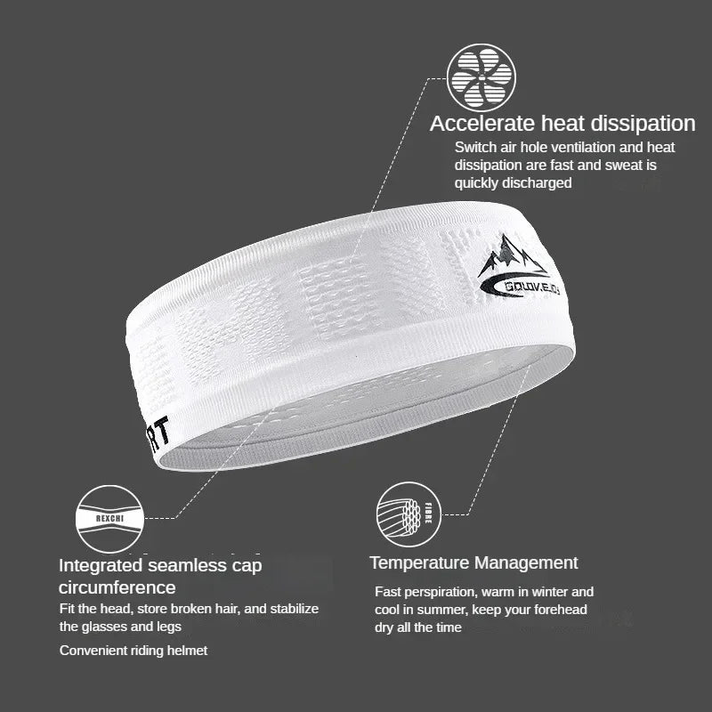 Cooling Stretchy Visor Unisex Sweatband for Men and Women No Slip Band Lightweight Performance Running Sun Protection Visor 24 Hour Sport