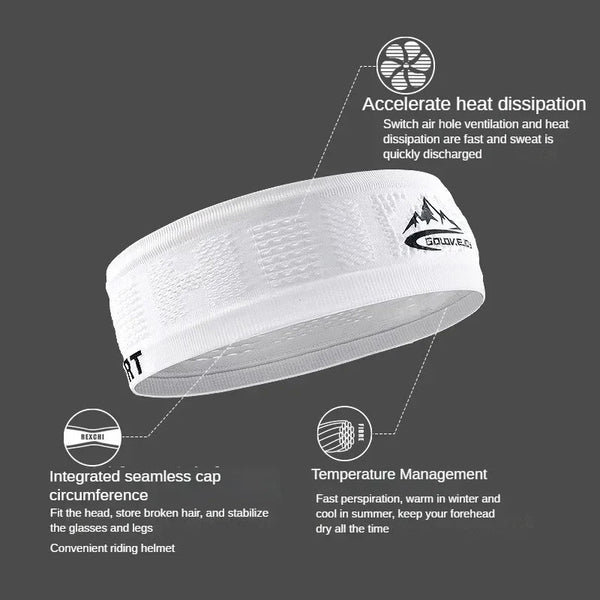 Cooling Stretchy Visor Unisex Sweatband for Men and Women No Slip Band Lightweight Performance Running Sun Protection Visor 24 Hour Sport