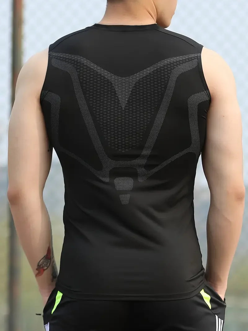 Men's Breathable Quick-Dry Compression Workout Vest