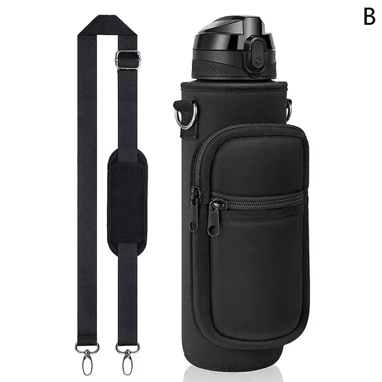 Large Water Bottle Sleeve with Phone Pouch & Carrying StrapWater Bottles24 Hour Sport