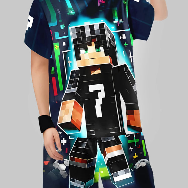 Boys' Block Character Print Short Sleeve T-Shirt
