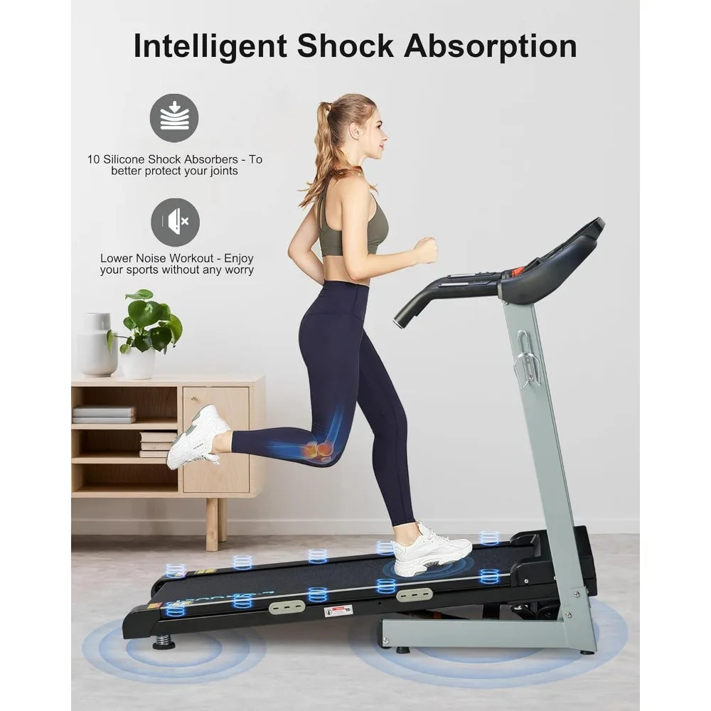 Affordable Folding Treadmill with Auto Incline