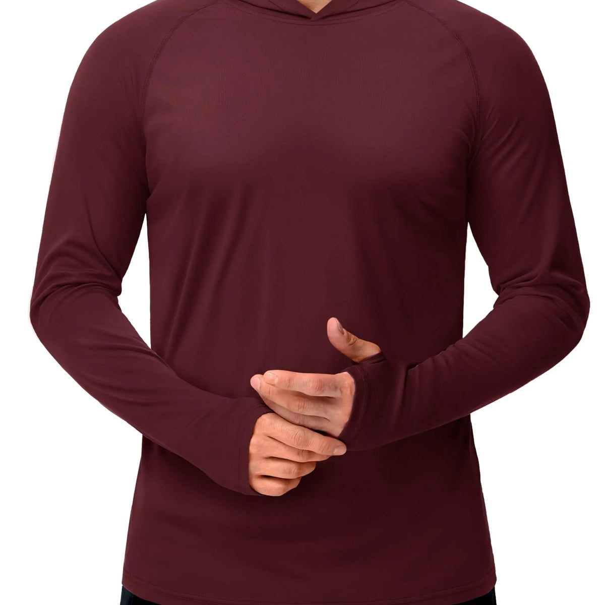 Men’s Long Sleeve Sun Protection Hoodie with UV-Proof