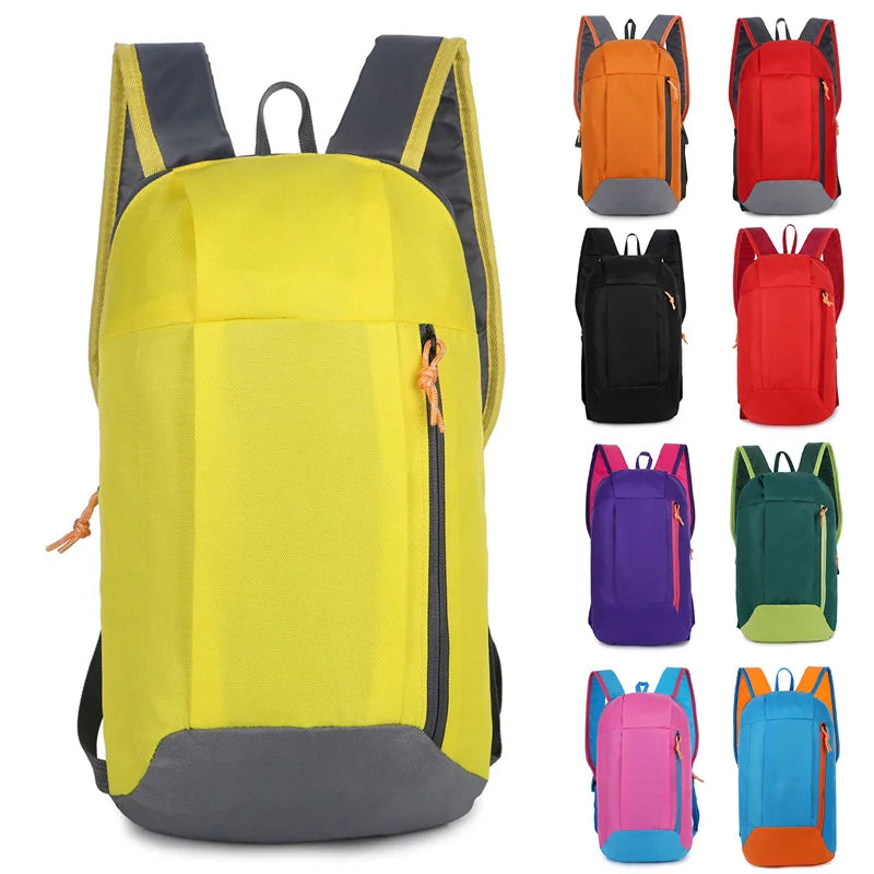 Waterproof Nylon Backpack: Ideal for gym, travel, and outdoor activities.