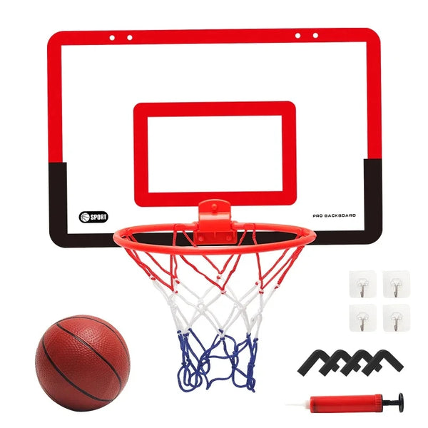 Indoor Basketball Fun Wall-Mounted Hoop and Ball SetBasketball Hoops24 Hour Sport