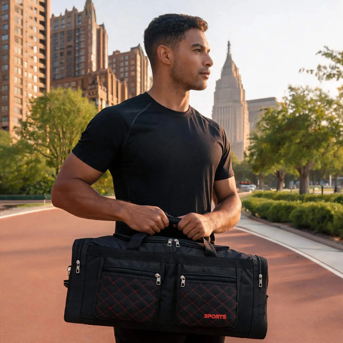 Large Capacity Travel & Commuter Bag Multi-Pocket Crossbody