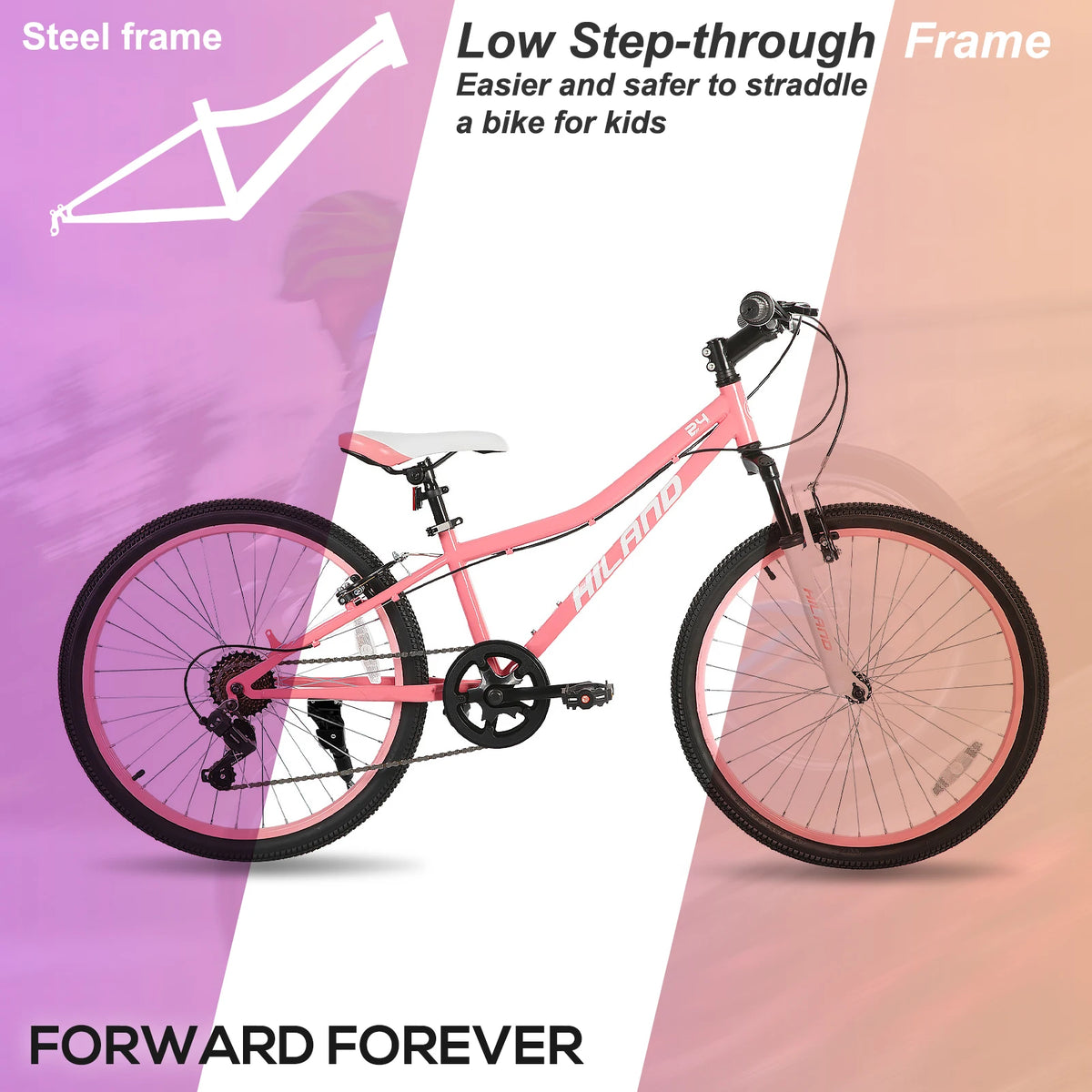 Kids' Mountain Bike with Front Suspension