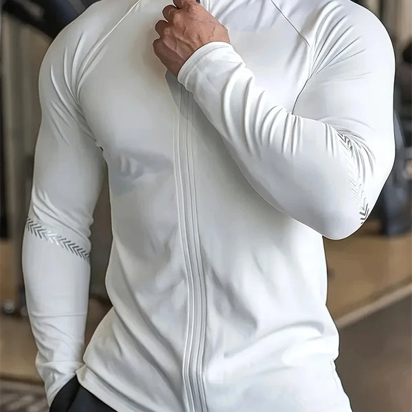 Men's Compression Sports Jacket | Gym Running Clothing & Quick Dry Fitness