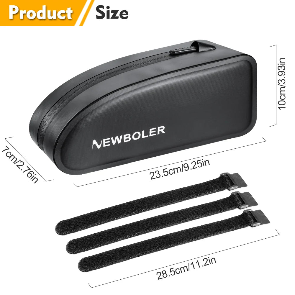 NEWBOLER Bicycle Bag Waterproof Cycling Top Front Tube Frame Bag