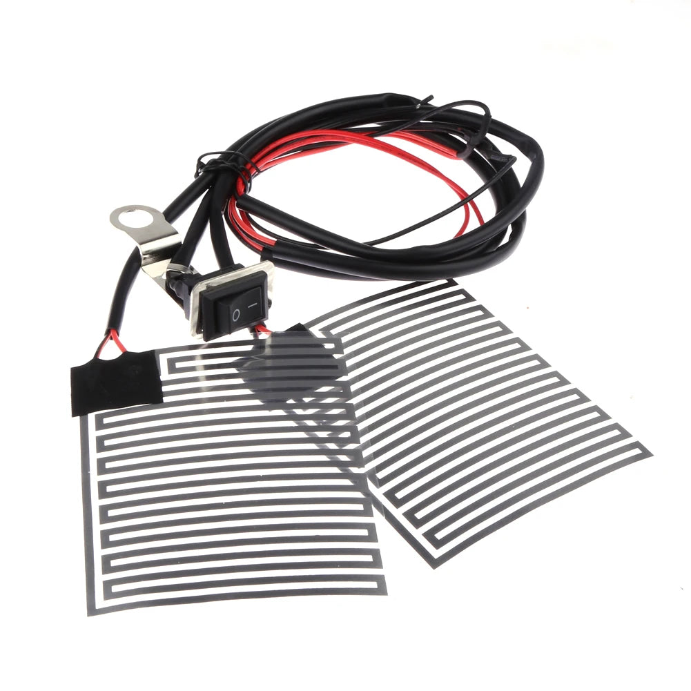 12V Universal Heated Grips  Motorcycle Electric Heating Handle Kit Refit Hand Set Electric Heating Insert Handlebar Pad Warmers 24 Hour Sport