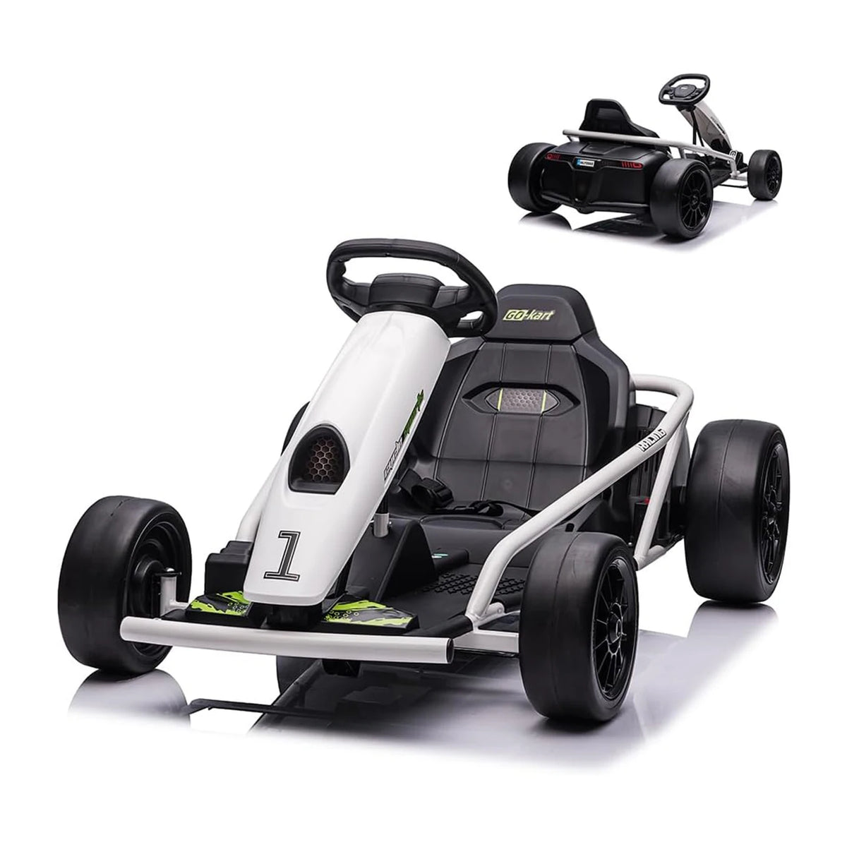 24V Electric Ride-On Go Kart for Teens & Kids 8-11 | Dual 300W Motors