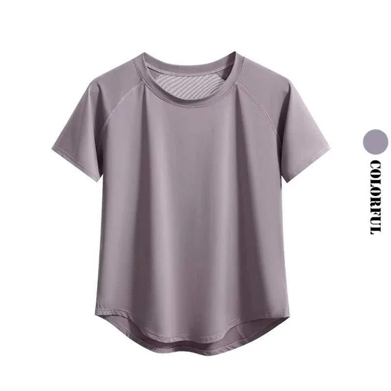 DRUR Loose Breathable Yoga Set Women Lightweight Running Tracksuit 2 Piece Gym Outfit Summer Sportswear Tops Pants Suit Yogawear 24 Hour Sport