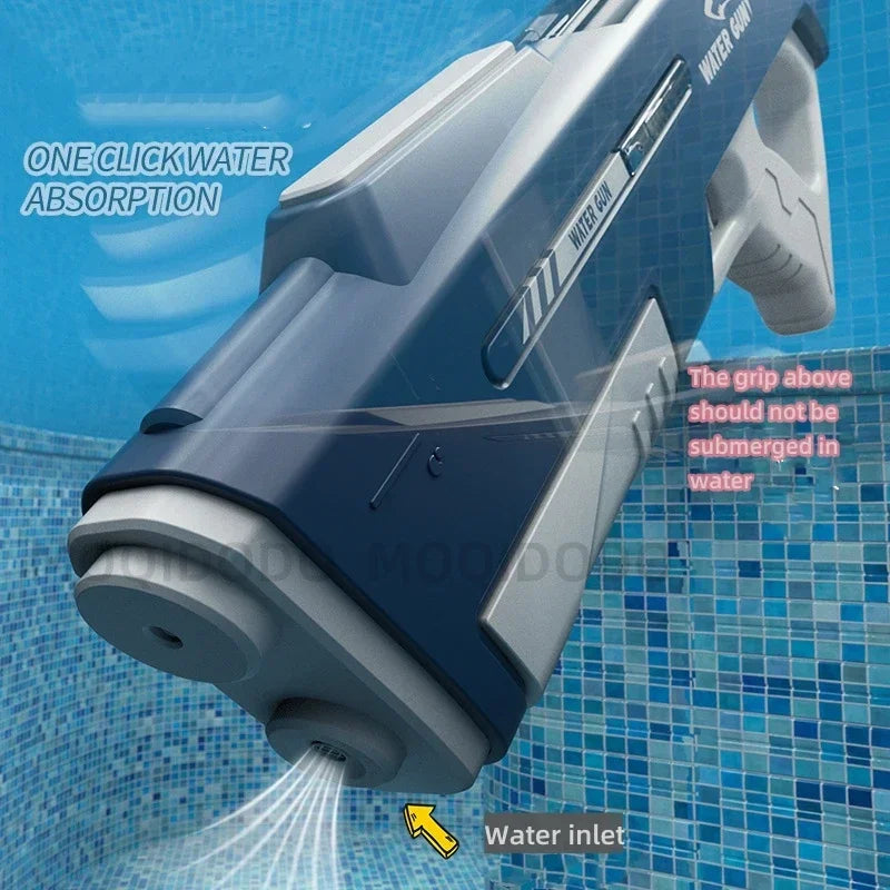 Water Gun Warfare: Powerful, automatic water blasters for epic pool battles.