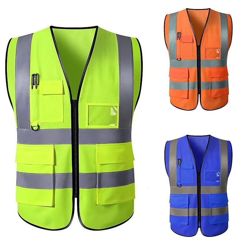 Unisex Reflective Safety Vest for Work & Outdoor Activities