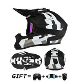 Off road motorcycle helmet rally downhill full helmet riding with goggles suitable for all seasons for men women and children 24 Hour Sport