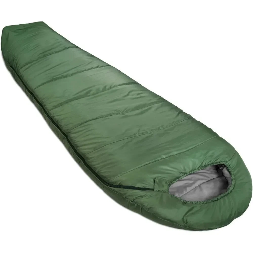 Olive Green Winter Camping Sleeping Bag