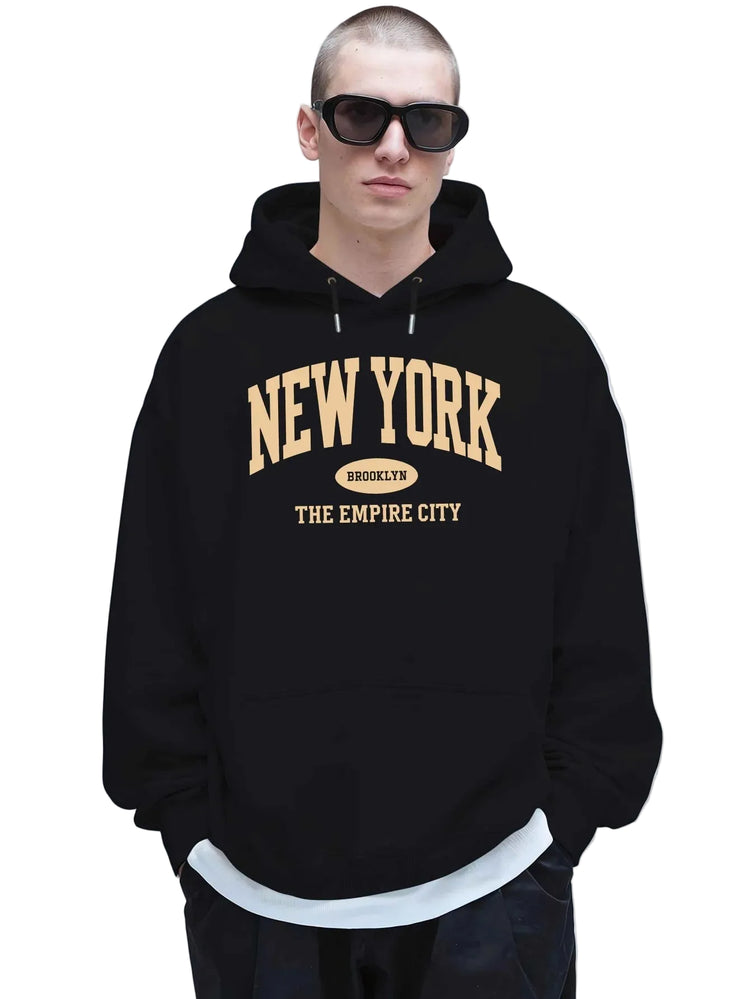 Men's Trendy Fleece Hoodie Comfortable Plus Size Fit