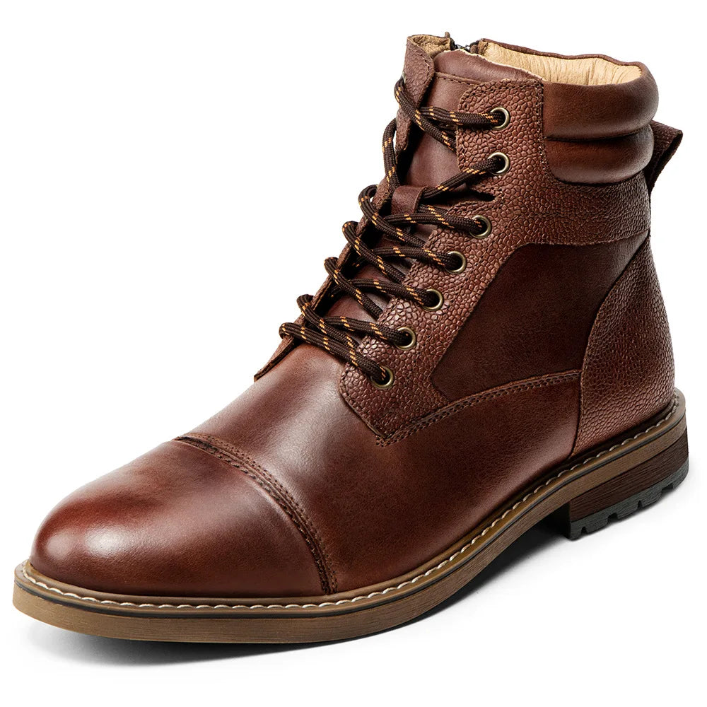 Men's Genuine Leather British Ankle Boots - Business Casual - 24 Hour Sport
