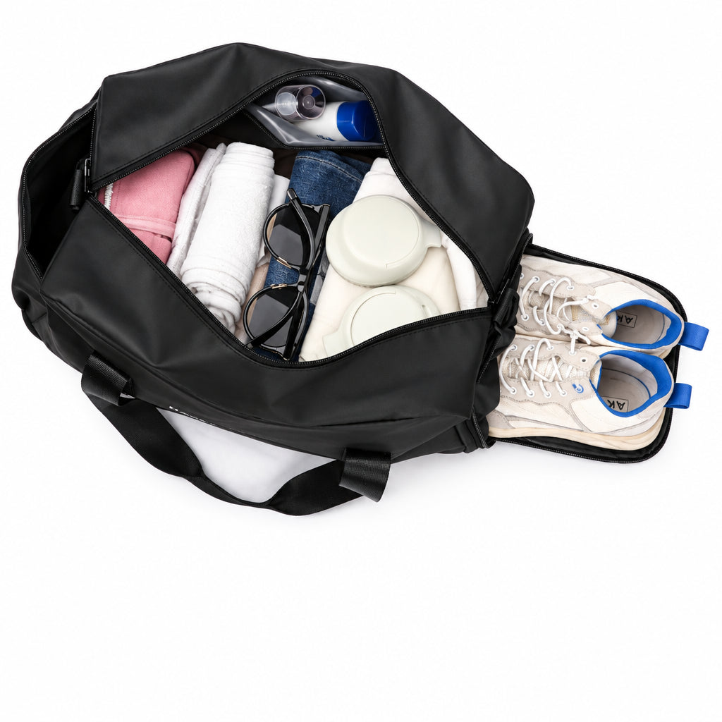 Large Travel Gym Bag Wet Dry Separation & Shoe Compartment