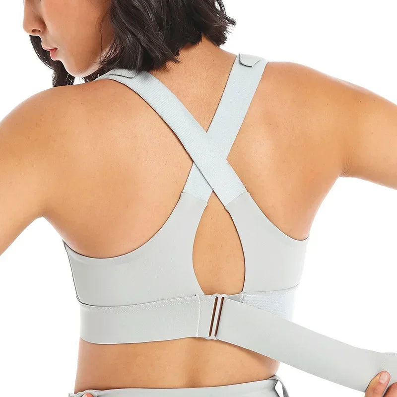 Plus-Size, Zippered Sports Bras for High-Impact Workouts